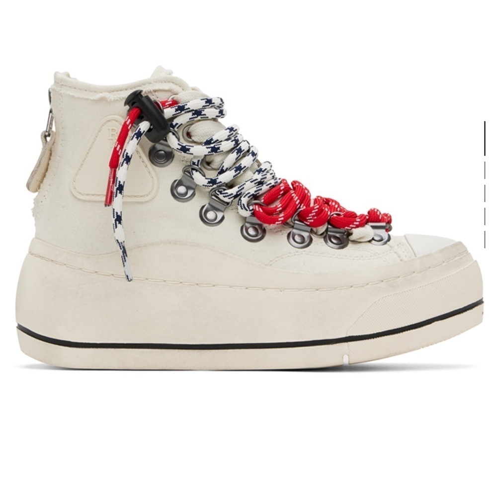 R13 Off-White Double Grommet Kurt Sneakers Size 36